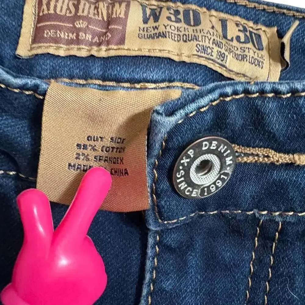 Xios Denim Premium Moto Jeans Dark Wash Size 30x30